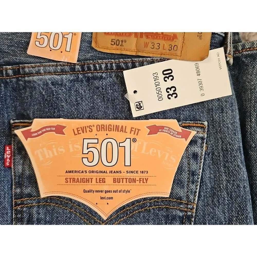 Levi's Men's 501 Original-Fit Jean Men's Size 33 x‎ 30 New with Tags NWT